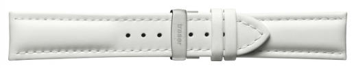 22mm Leather Strap - White